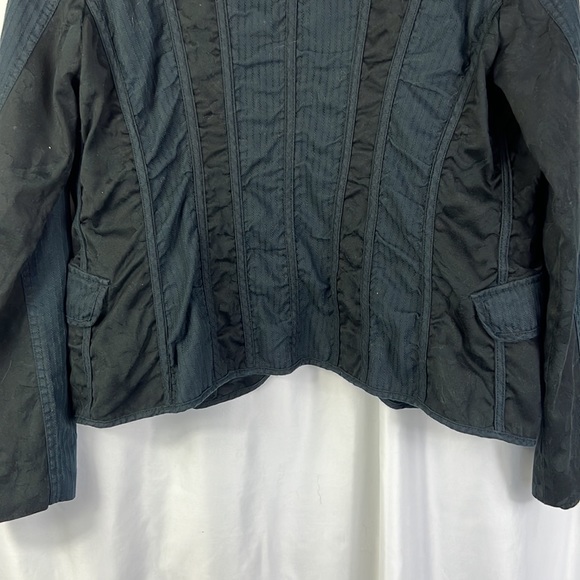 Chico's Navy Blue & Black Military Style Lightweight Lined Blazer Chico's 1 - Picture 10 of 10